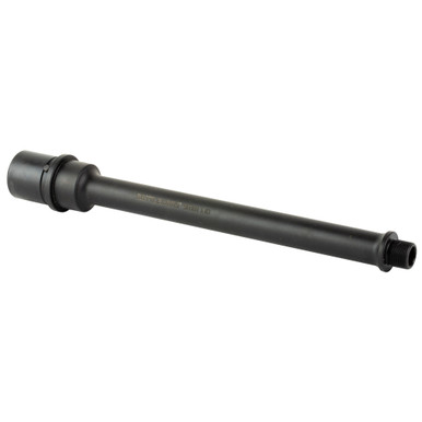Battle Arms Development 9mm AR-15 8.5 inch barrel with black nitride finish, side profile view