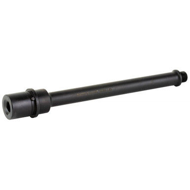 Battle Arms Development BAD 8.5 inch 9mm barrel showing threaded muzzle and feed ramp detail