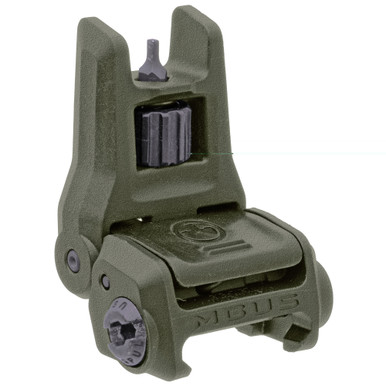 Magpul MBUS 3 Front Sight in Olive Drab Green, folded profile view