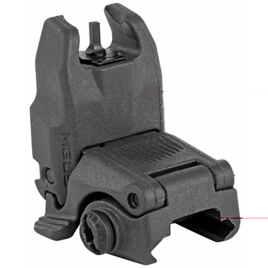 Magpul MBUS Gen 2 Front Flip Sight in black — folded position