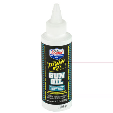 Lucas Oil Extreme Duty Gun Oil 4 oz Non-Aerosol Bottle