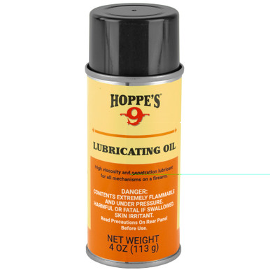 Hoppe's Lubricating Oil Aerosol Spray 4 oz can for firearms