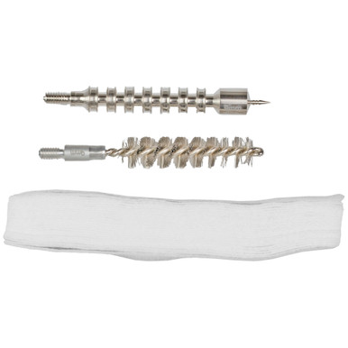Real Avid Bore-Max 9mm Speed Brush and Jag Cleaning Kit components laid out
