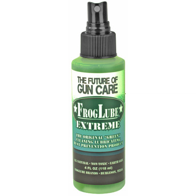 FrogLube Bio-Based Gun Solvent 4 oz bottle with mint scent label