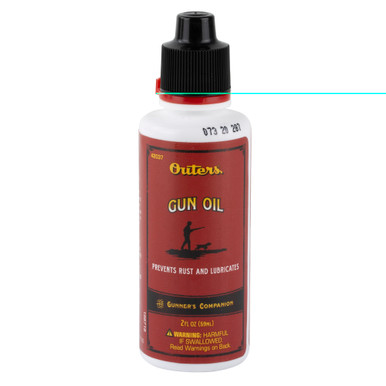 Outers Gun Oil 2.25 oz non-aerosol bottle front view