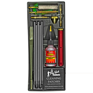 Pro-Shot Products 30 Cal 7.62mm Rifle Cleaning Kit with rods, jag, mop, patches, and lubricant