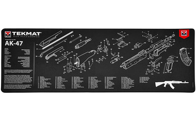TekMat AK-47 Ultra 44 Cleaning Mat close-up showing stitched edge and padded construction
