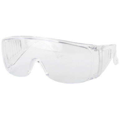 Radians Coveralls Clear Safety Glasses side angle view