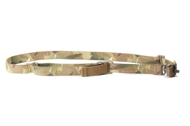 Blue Force Gear Vickers 221 Sling in 1-point mode with Multicam pattern