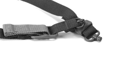 Blue Force Gear Vickers 221 Sling QD push-button swivel detail in black