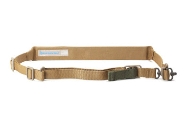 Blue Force Gear Vickers 221 Padded Sling in Coyote Brown - 1-point configuration detail view