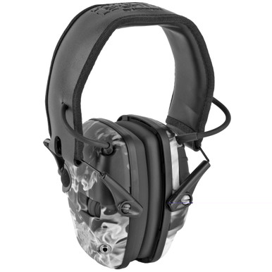 Howard Leight Impact Sport Electronic Earmuff in Smoke - Side Profile View