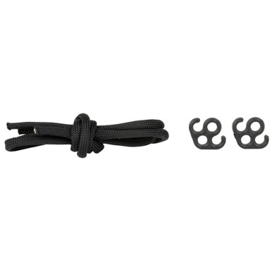 Q Sling Devil Mount Black - paracord sling attachment pair