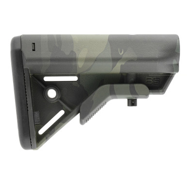 B5 Systems Bravo AR-15 Stock MultiCam Black – rear buttpad and QD mount detail