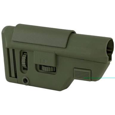 B5 Systems CPS Medium OD Green – cheekpiece and buttpad adjustment detail
