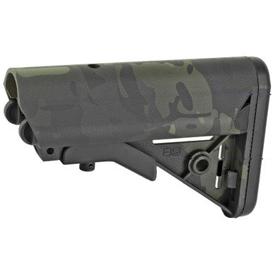 B5 Systems SOPMOD Buttstock MultiCam Black – rear buttpad and QD mount detail