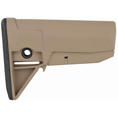 BCM Gunfighter Mod 0 Stock FDE - butt pad and sling mount detail