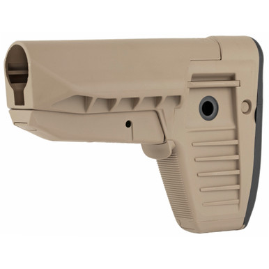 BCM Gunfighter SOPMOD Mod 1 Stock FDE – butt pad and storage compartment detail