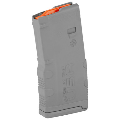 AMEND2 AR-15 10/20 Magazine in Gray - front view showing full-size body profile