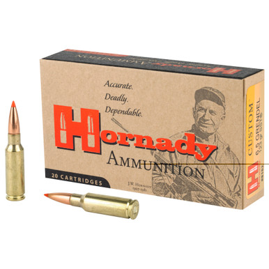 Hornady Custom 6.5 Grendel 123 Grain SST ammunition box front view