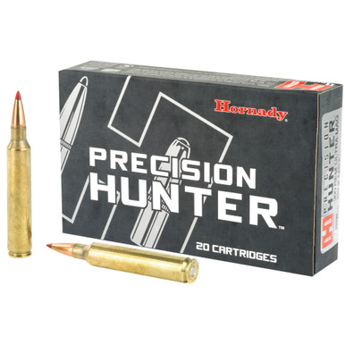 Hornady Precision Hunter 300 RUM 220 Grain ELD-X ammunition box, 20 rounds