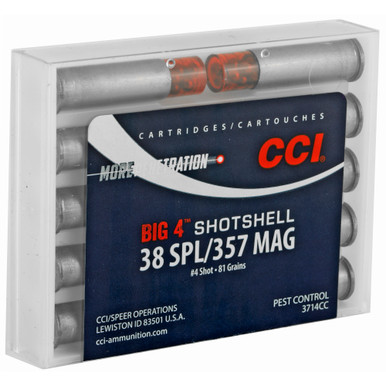 CCI .38/.357 #4 Shotshell individual rounds detail