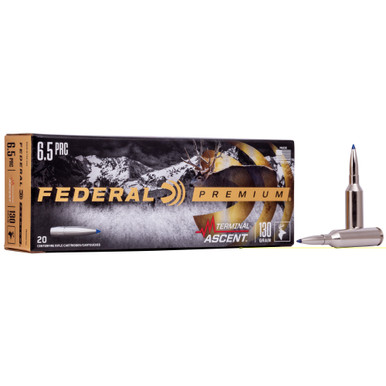 Federal 6.5 PRC 130 Grain Terminal Ascent Ammunition 20-Round Box