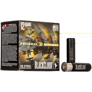 Federal Black Cloud FS Steel 12 Gauge 3.5-inch BB Shotshells 25-Round Box