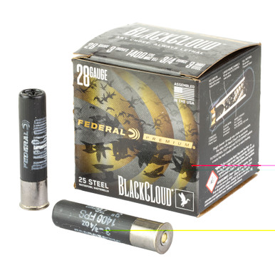 Federal Black Cloud FS Steel 28 Gauge 3-inch #3 Shot Box of 25