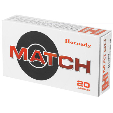 Hornady ELD Match 73gr bullet close-up showing Heat Shield polymer tip