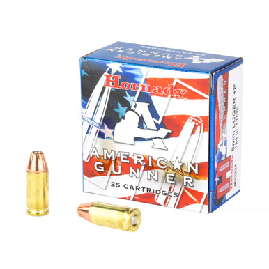 Hornady American Gunner 9mm 124 Grain XTP +P 25-Round Box