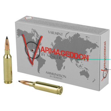 Nosler 6mm Creedmoor 70gr Flat Base Tipped ammunition box front view