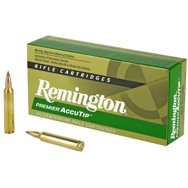 Remington .204 Ruger 32gr AccuTip-V 20-Round Box front view