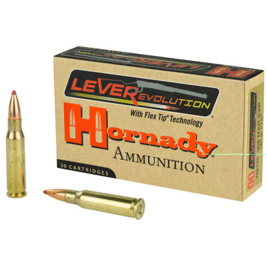 Hornady LEVERevolution 308 Marlin Express 160 Grain FTX Ammunition Box of 20