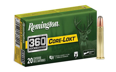 Remington 360 Buckhammer 180 Grain Soft Point 20-Round Box