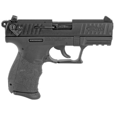 Walther P22-CA 22 LR pistol – right side and slide detail