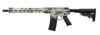 Wise Arms WA-15B 5.56mm White Sig Grey Battleworn Cerakote AR-15 Rifle with 16 inch barrel