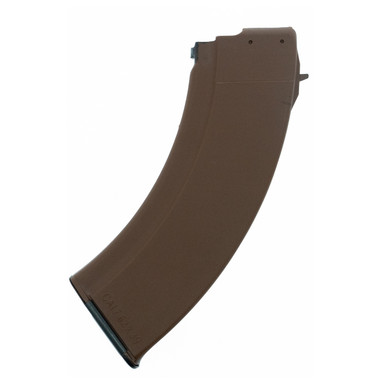 BULGARIAN AK-47 MAGAZINE - 7.62x39mm - 10 ROUND CAPACITY - 30 ROUND STEEL REINFORCED POLYMER - BROWN