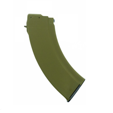 Bulgarian AK-47 10-Round Green Polymer Magazine – front angle view