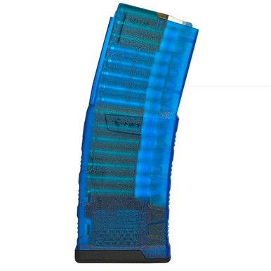 Mission First Tactical EXD AR-15 Magazine 10 Round Translucent Blue - Side Profile