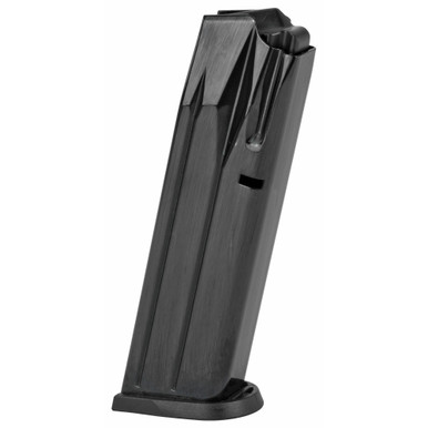 Beretta PX4 Storm 9mm magazine side profile showing steel body and polymer baseplate