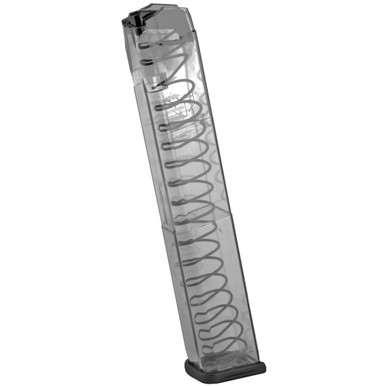 ETS GLOCK 22/23 MAGAZINE - 40 S&W - 10 ROUND CAPACITY - 30 ROUND BODY - POLYMER - CLEAR