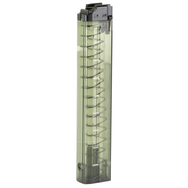 KCI USA B&T APC9 10-Round 9mm Magazine - Smoke Translucent Front View