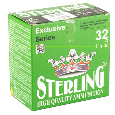 Sterling Exclusive 12 Gauge Shotshells Box Side Detail and Specifications