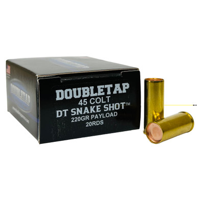 DoubleTap SnakeShot 45 Colt 220gr Shotshell Box and Rounds