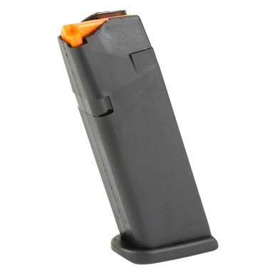 GLOCK 21 MAGAZINE GEN 5 - 45 ACP - 10 ROUND CAPACITY - 13 ROUND BODY - BLACK - ORANGE FOLLOWER