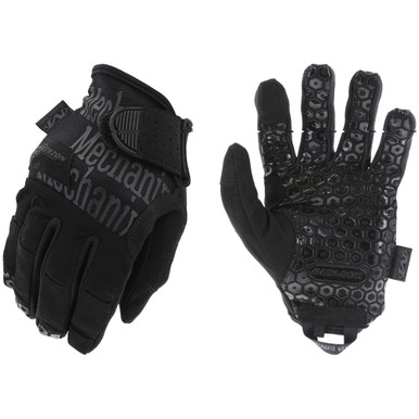 Mechanix Wear TAA DEX Grip Covert Glove in Black - Large, palm view showing Padlock grip pattern
