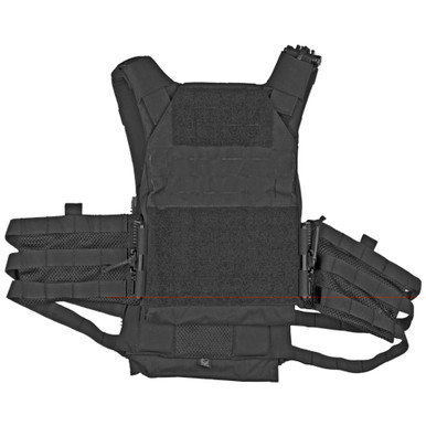 Grey Ghost Gear SMC Plate Carrier in black, front view