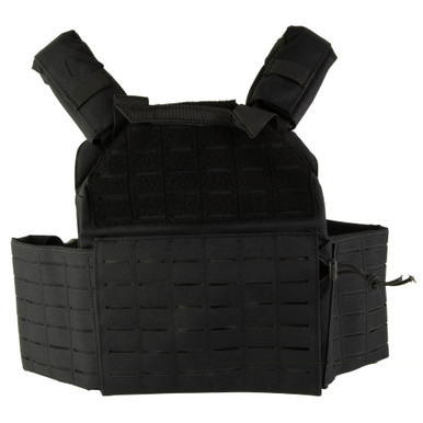 NcStar Quick Release Laser Cut Plate Carrier in Black – Detail View