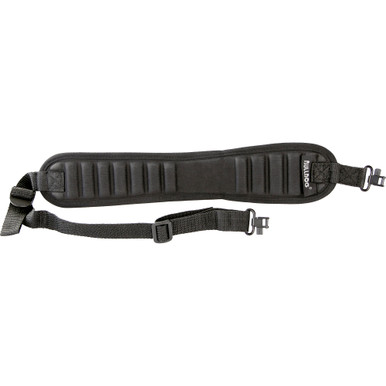 Bulldog Rib Sling with locking swivels in black poly Oxford nylon